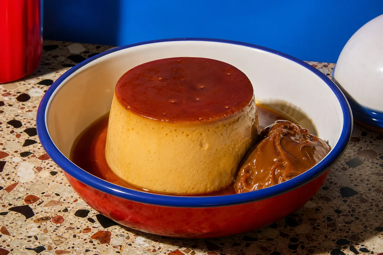 Flan au dulce de leche