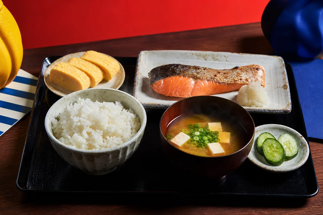 Petit déjeuner japonais complet