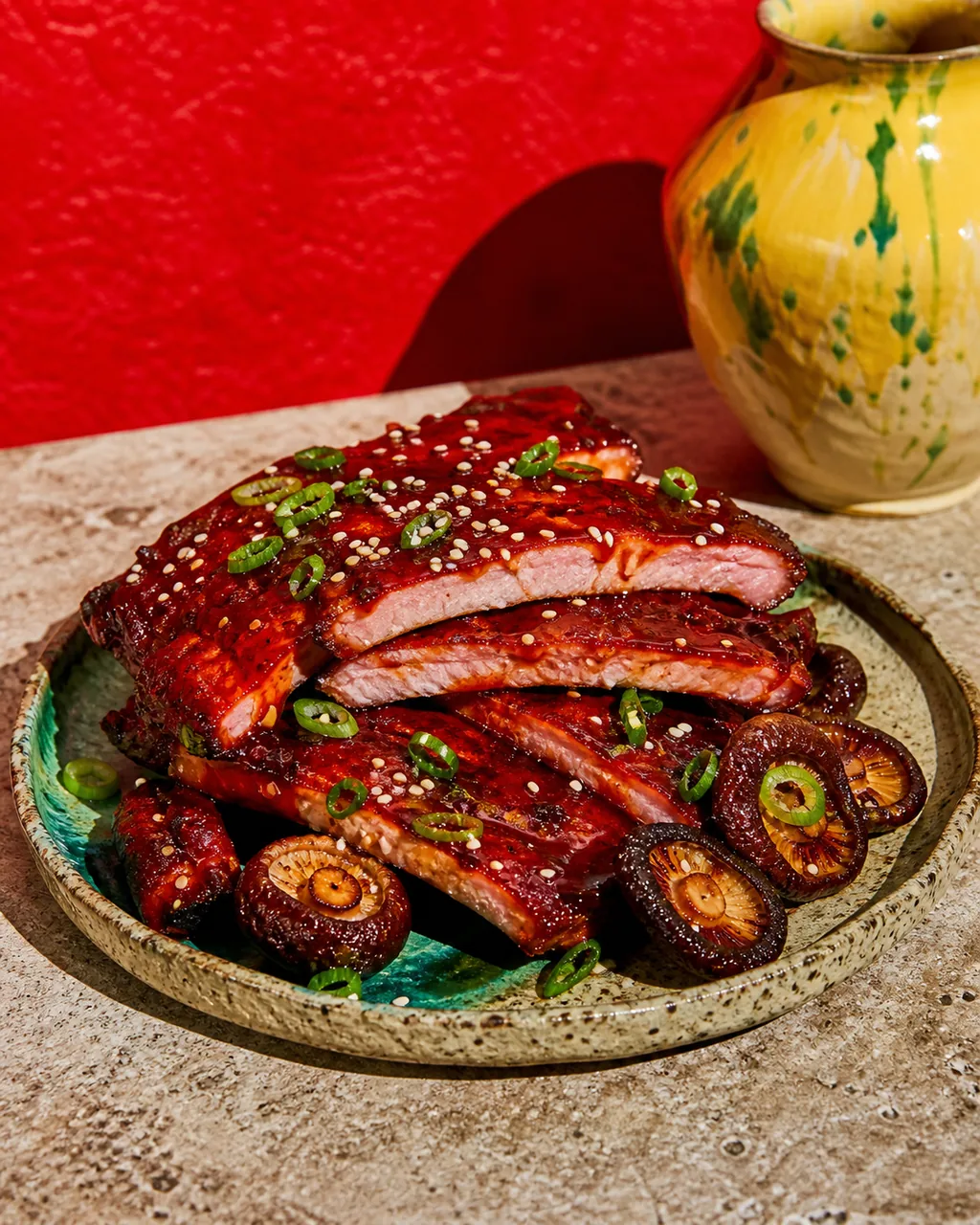 Côtes levées laquées gochujang et miel