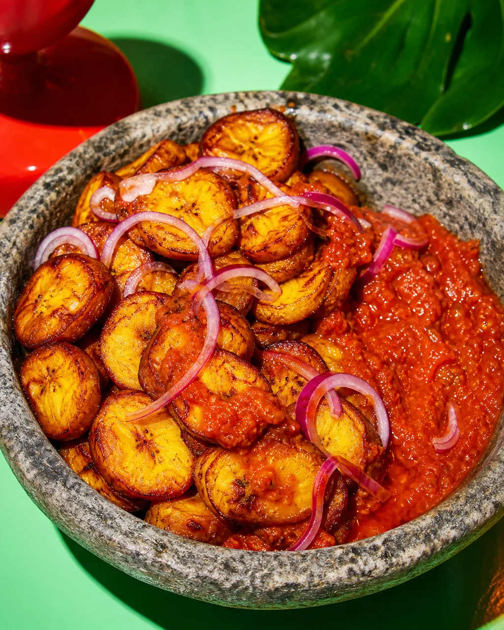 Alloco sauce pimentée