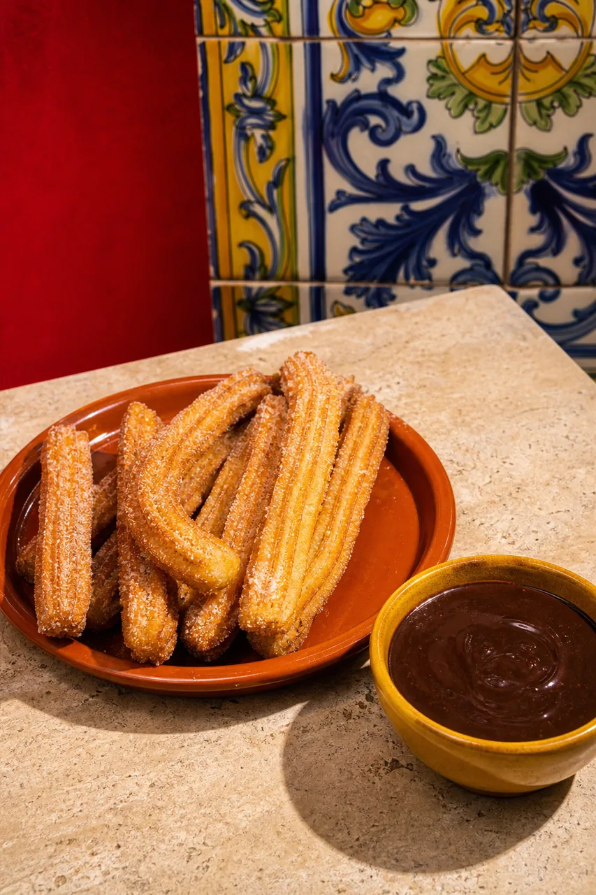 Churros con chocolate