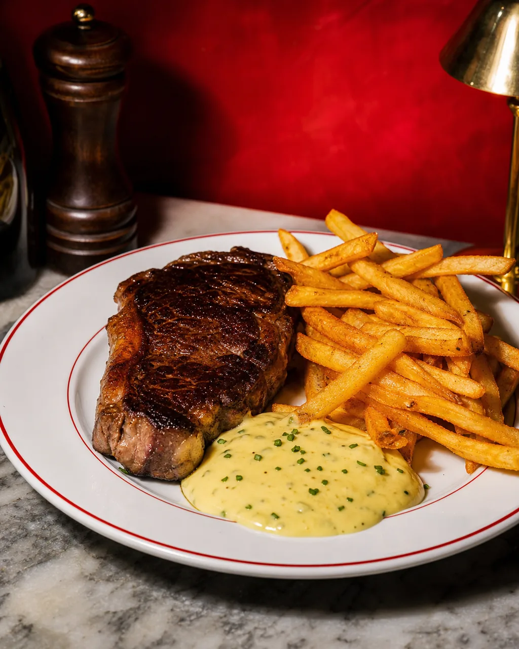 Steak frites sauce béarnaise