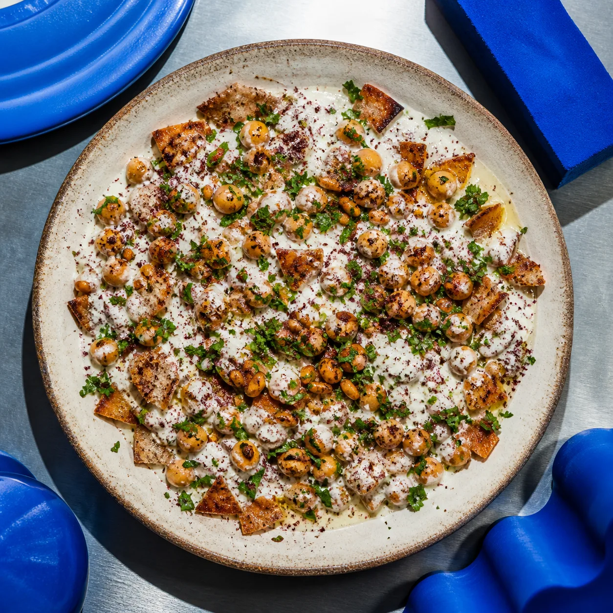Fatteh de pois chiches au yaourt