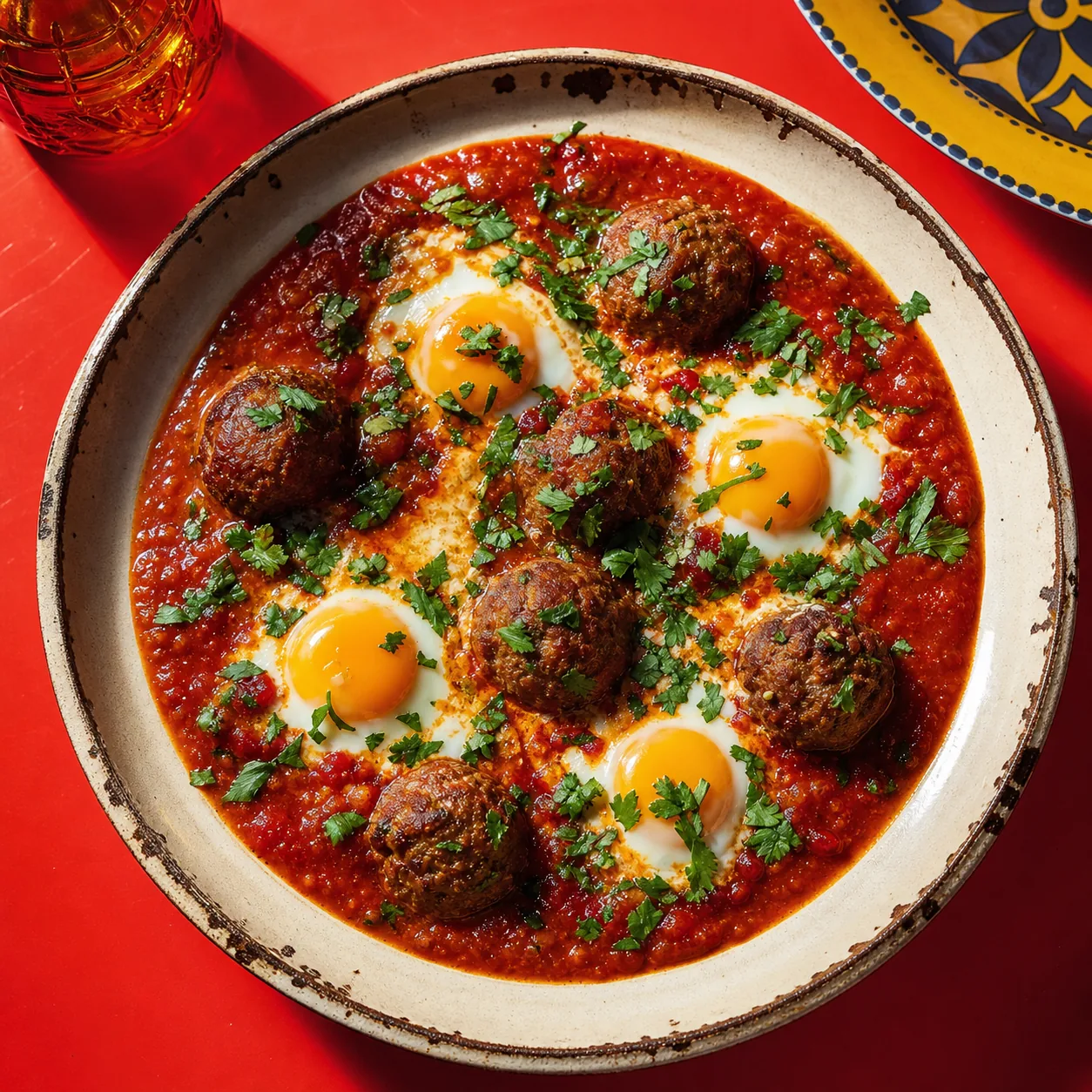 Tajine de kefta aux œufs