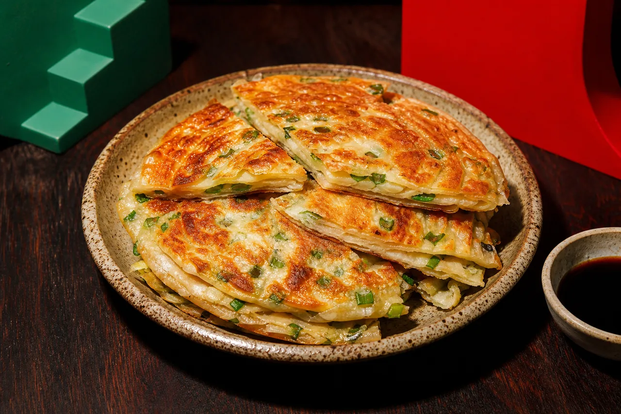 Galettes aux oignons verts du Nord