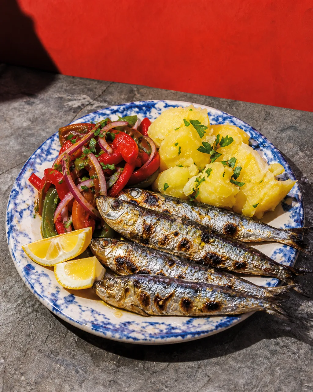 Sardines grillées à la portugaise