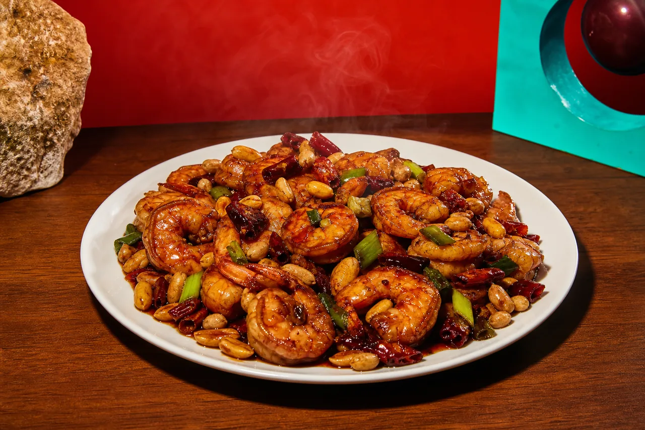 Crevettes kung pao