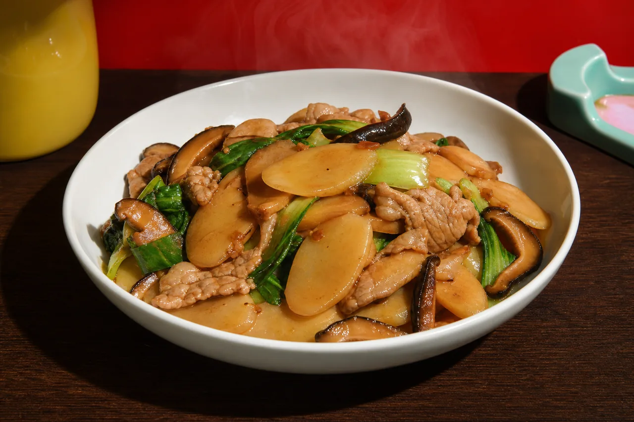 Gâteau de riz sauté (chao niangao)