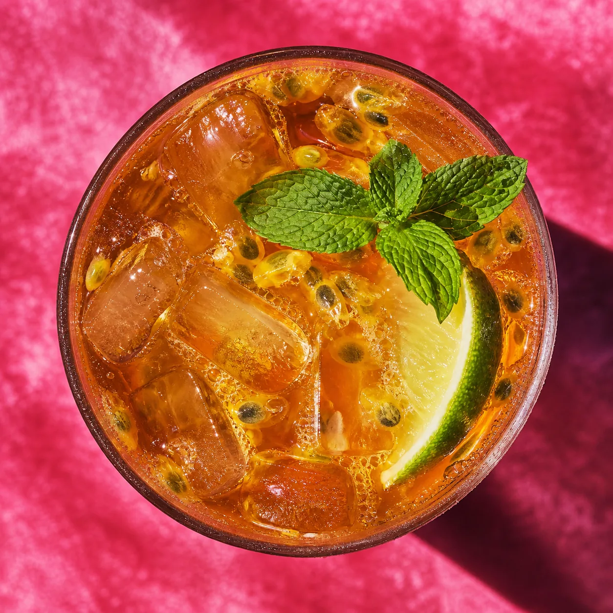 Thé glacé au fruit de la passion