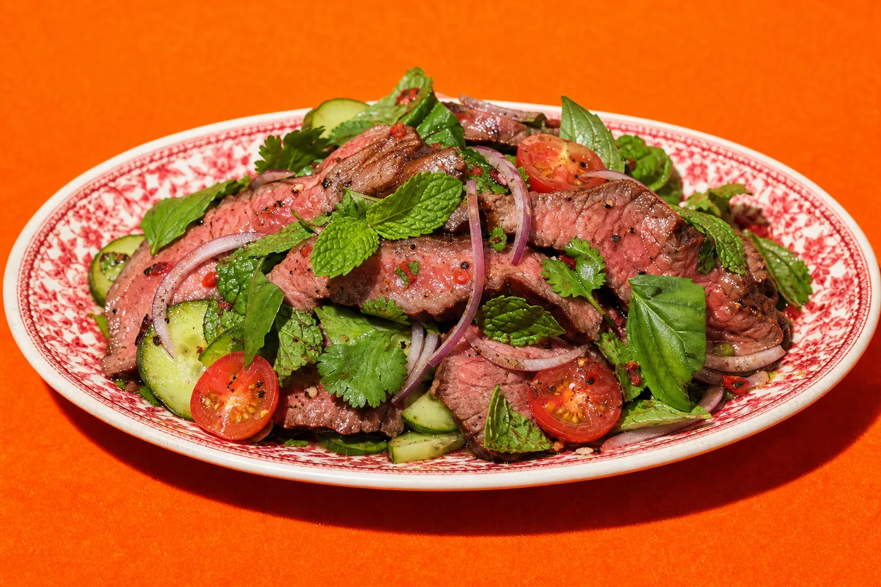Yam nua, la salade thaïe de bœuf grillé