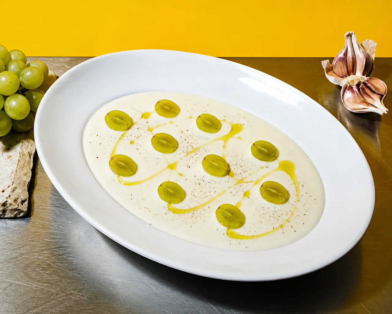 Ajo blanco (gaspacho blanc aux amandes)