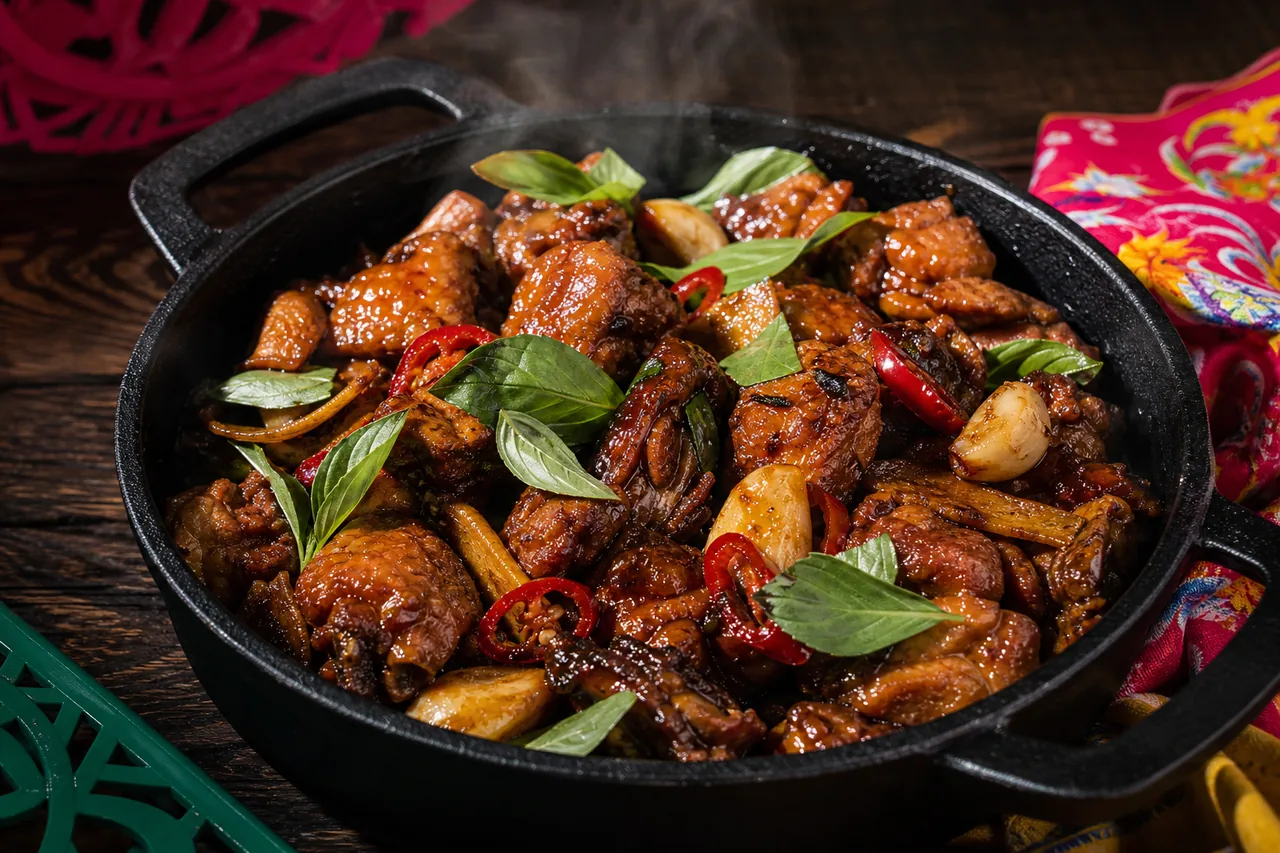 Poulet trois tasses (san bei ji)