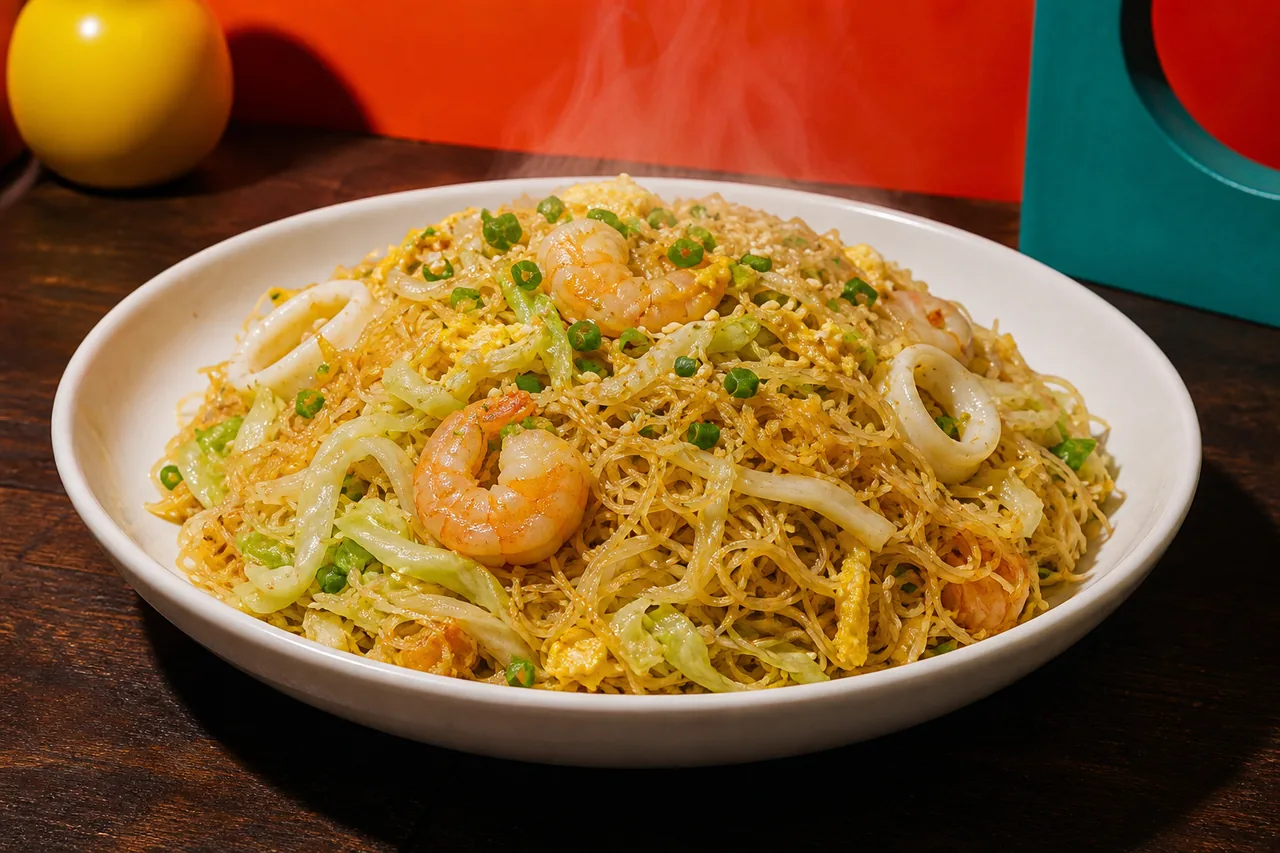 Gâteau de riz sauté de Wenzhou aux fruits de mer