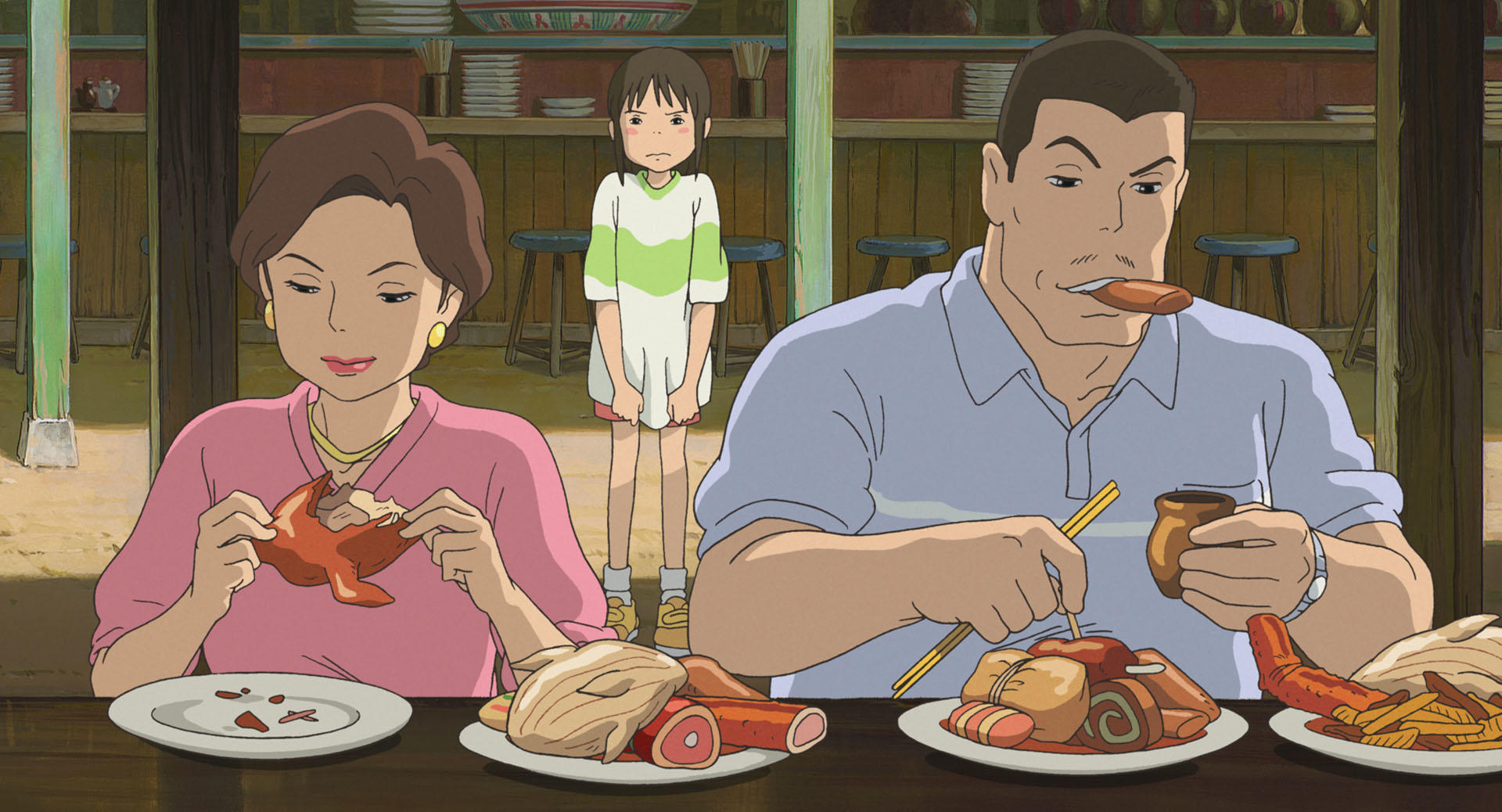 Le festin des parents de Chihiro