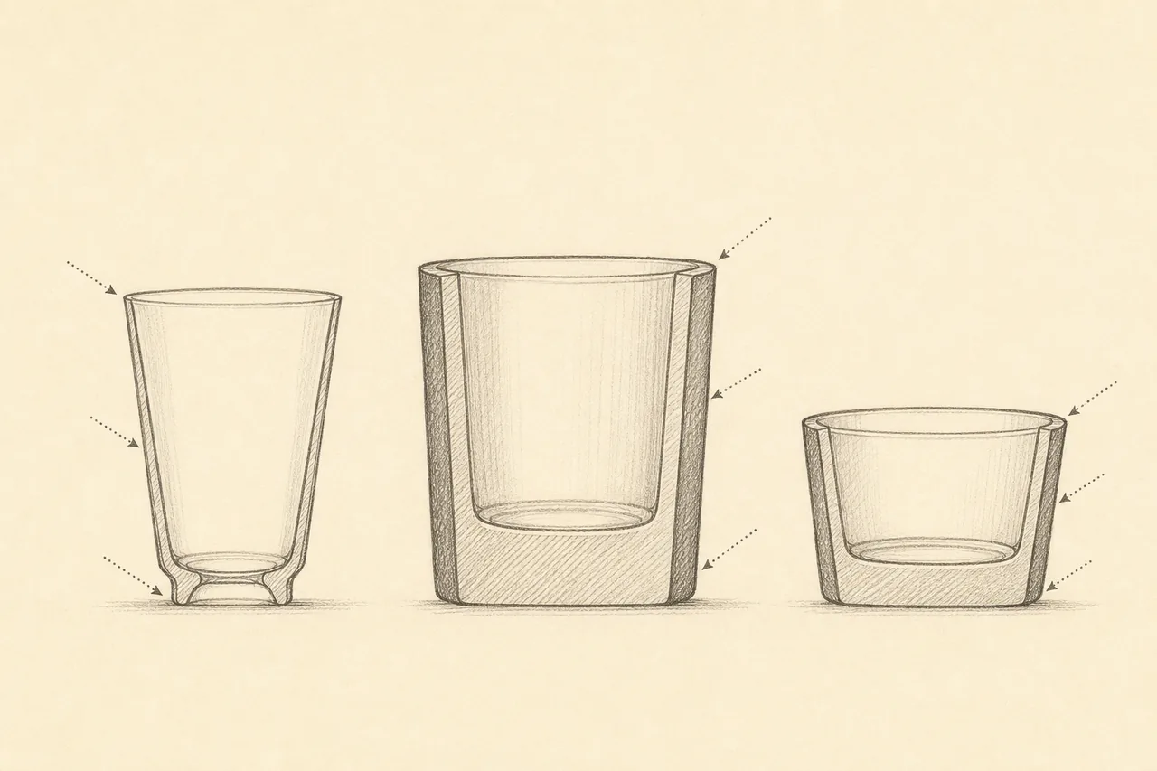 Les verres à cocktail