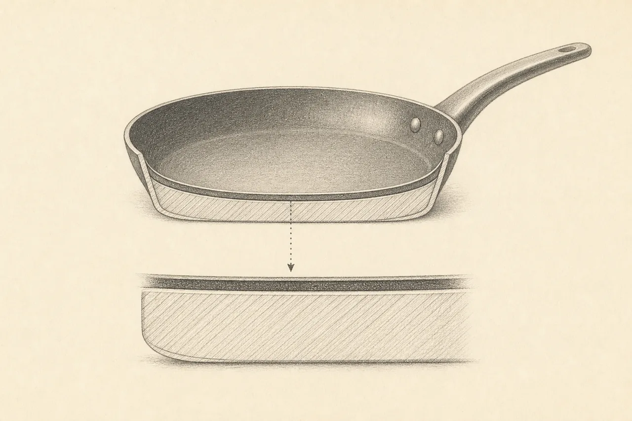 La poêle antiadhésive